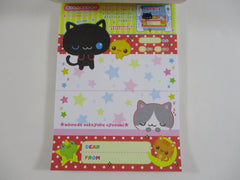 Cute Kawaii HTF Vintage Collectible Kamio Cat 4 x 6 Inch Notepad / Memo Pad - Stationery Designer Paper Collection