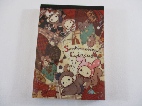 Cute Kawaii San-X Sentimental Circus 4 x 6 Inch Notepad / Memo Pad - Journal Diary Stationery Designer Paper Collection