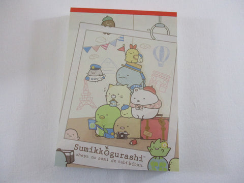 Rare ❤︎ Vintage *ੈ✩‧₊˚ Collectible ✿ Gift - Cute Kawaii San-X Sumikko Gurashi Travel 4 x 6 Inch Notepad / Memo Pad Diary Journal - Stationery Designer Paper Collection 2017