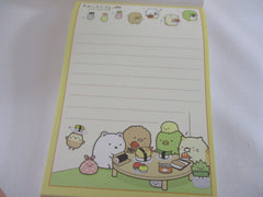 Rare ❤︎ Vintage *ੈ✩‧₊˚ Collectible ✿ Gift - Cute Kawaii San-X Sumikko Gurashi Sushi Party 4 x 6 Inch Notepad / Memo Pad Diary Journal - Stationery Designer Paper Collection 2015