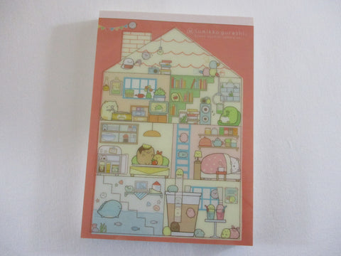Rare ❤︎ Vintage *ੈ✩‧₊˚ Collectible ✿ Gift - Cute Kawaii San-X Sumikko Gurashi Home 4 x 6 Inch Notepad / Memo Pad Diary Journal - Stationery Designer Paper Collection 2015
