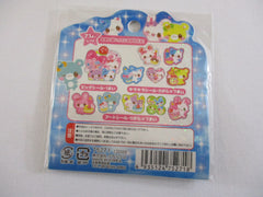 Cute Kawaii ⋆ ˚｡⋆୨୧˚ 🎈 (´｡• ◡ •｡`) ♡ VHTF Crux Animal Friends Bear Cat Rabbit Stickers Flake Sack - Rare Vintage