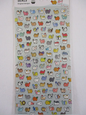 Cute Kawaii Mind Wave Ori Colorful Fun Cat Tabby Kitten Sticker Sheet - for Journal Planner Craft Diary Gift Schedule