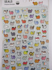 Cute Kawaii Mind Wave Ori Colorful Fun Cat Tabby Kitten Sticker Sheet - for Journal Planner Craft Diary Gift Schedule