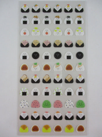 Cute Kawaii MW Rice Ball Onigiri Sushi Sticker Sheet - for Journal Planner Craft