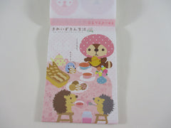 Cute Kawaii Rare HTF Vintage San-X San-X Raccoon Kireizuki 4 x 6 Inch Notepad / Memo Pad - B - Stationery Designer Paper Collection 2010