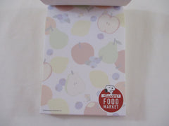 Rare ❤︎ *ੈ✩‧₊˚ Collectible ✿ Gift - Cute Kawaii Peanuts Snoopy Cartful Food Market 4 x 6 Inch Notepad / Memo Pad Diary Journal - Stationery Designer Paper Collection