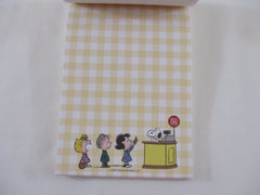Rare ❤︎ *ੈ✩‧₊˚ Collectible ✿ Gift - Cute Kawaii Peanuts Snoopy Cartful Food Market 4 x 6 Inch Notepad / Memo Pad Diary Journal - Stationery Designer Paper Collection