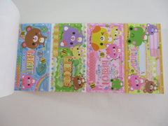 Cute Kawaii HTF Kamio Animals Coupon Style  3.25 x 6.75 Inch Notepad / Memo Pad - Stationery Designer Paper Collection - Vintage HTF