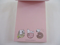 Rare ❤︎ *ੈ✩‧₊˚ Collectible ✿ Gift - Cute Kawaii Peanuts Snoopy Sweets 4 x 6 Inch Notepad / Memo Pad Diary Journal - Stationery Designer Paper Collection