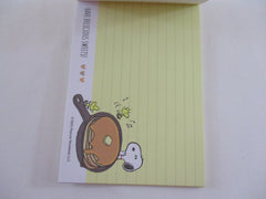 Rare ❤︎ *ੈ✩‧₊˚ Collectible ✿ Gift - Cute Kawaii Peanuts Snoopy Sweets 4 x 6 Inch Notepad / Memo Pad Diary Journal - Stationery Designer Paper Collection