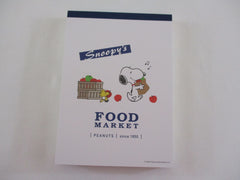 Rare ❤︎ *ੈ✩‧₊˚ Collectible ✿ Gift - Cute Kawaii Peanuts Snoopy Apples Food Market 4 x 6 Inch Notepad / Memo Pad Diary Journal - Stationery Designer Paper Collection