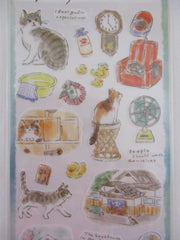 Cute Kawaii Mind Wave Cat Tabby Daily Scenery Sticker Sheet B Scenic Walk in the Neighborhood - for Journal Planner Diary Craft Gift Schedule Notebook Creative Art