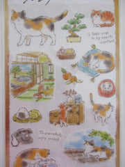 Cute Kawaii Mind Wave Cat Tabby Daily Scenery Sticker Sheet F Scenic Nap Cozy Time - for Journal Planner Diary Craft Gift Schedule Notebook Creative Art