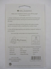 Mrs Grossman 4 x 6.5 Slice of Life - What's Cooking Cardstock Sticker Sheet - Vintage & Collectible