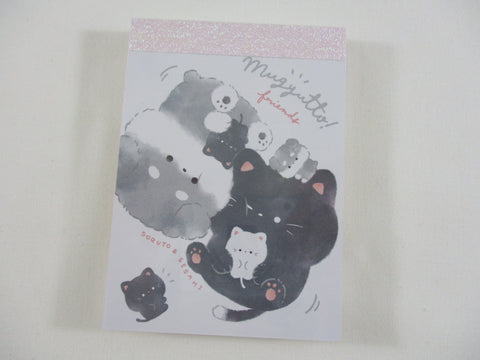 Cute Kawaii Q-lia Mugyutto Cat Dog Kitten Puppy Mini Notepad / Memo Pad - Stationery Designer Paper Collection