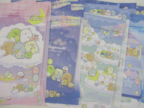 Cute Kawaii San-X Sumikko Gurashi Starry Night Travel Letter Sets - Writing Paper Envelope Stationery Penpal