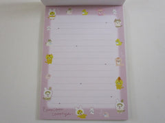 Cute Kawaii San-X Corocoro Coronya Cat Bunny 4 x 6 Inch Notepad / Memo Pad - Journal Diary Stationery Designer Paper Collection