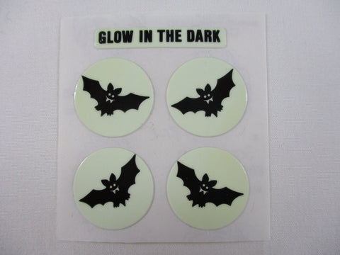 Sandylion Bats Glow in the Dark Sticker Sheet / Module - Vintage & Collectible