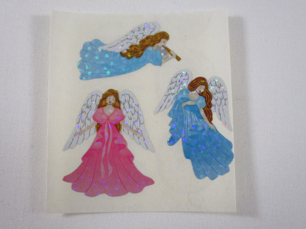 Sandylion Angels Glitter Sticker Sheet / Module - Vintage & Collectible