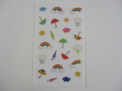 Mrs Grossman Clouds Rain Micro Sticker Sheet / Module - Vintage & Collectible