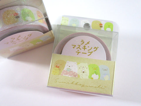 Cute Kawaii San-X Sumikko Gurashi Glitter Washi / Masking Deco Tape - E - for Scrapbooking Journal Planner Craft Agenda Schedule