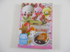 Cute Kawaii HTF Vintage Collectible Kamio Cafe Cafe 4 x 6 Inch Notepad / Memo Pad - Stationery Designer Paper Collection