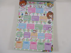 Cute Kawaii HTF Vintage Collectible Q-lia Girl Friends 4 x 6 Inch Notepad / Memo Pad - Stationery Designer Paper Collection