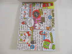 Cute Kawaii HTF Vintage Collectible Kamio Happy Dental 4 x 6 Inch Notepad / Memo Pad - Stationery Designer Paper Collection