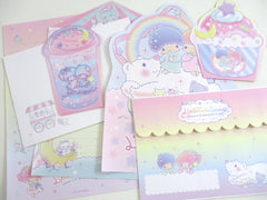 Cute Kawaii Little Twin Stars Rainbow Cupcake 2020 - Penpal Stationery Writing Paper Envelope Preowned