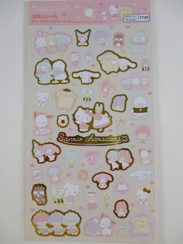 Cute Kawaii Sanrio Characters Hello Kitty Goropikadon Tabo Pekkle Large Sticker Sheet - for Journal Planner Craft