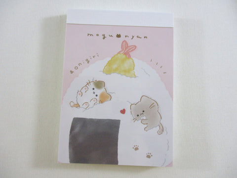 Cute Kawaii Kamio Cat Kitty Onigiri Mini Notepad / Memo Pad - Stationery Designer Writing Paper Collection
