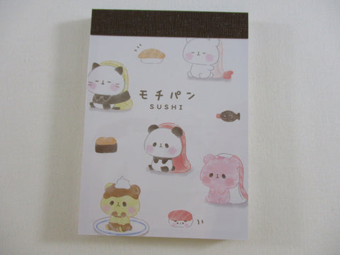 Cute Kawaii Kamio Animal Sushi Panda Cat Bear food Mini Notepad / Memo Pad - Stationery Designer Writing Paper Collection