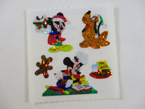 Sandylion Disney Mickey Mouse Glitter Sticker Sheet / Module - Vintage & Collectible - H - Scrapbooking