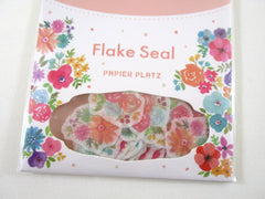 Cute Kawaii Papier Platz Flake Stickers Sack - Flower Bloom - for Journal Agenda Planner Scrapbooking Craft Schedule