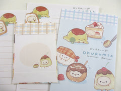 Cute Kawaii Crux Food Okurumis Mini Letter Sets - Small Writing Note Envelope Set Stationery