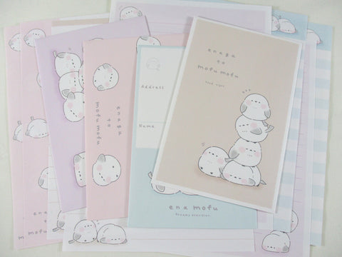 Cute Kawaii Kamio Fluffy Mofu Birds Animal Letter Sets - Stationery Writing Paper Envelope Penpal Journal Stationary