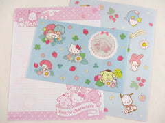 Cute Kawaii Sanrio Characters Hello Kitty Little Twin Stars Purin My Melody Letter Set 2021 License - Writing Papers Envelope Stationery Journal Collectible Preowned