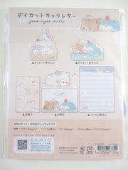 Cute Kawaii Kamio Animal Bear Cat Penguin Die cut Letter Set Pack - Stationery Writing Paper Envelope Penpal Journal