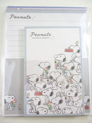 Cute Kawaii Peanuts Lot's of Snoopy Happiness Letter Set Pack - Stationery Writing Paper Envelope Penpal Stationary Journal