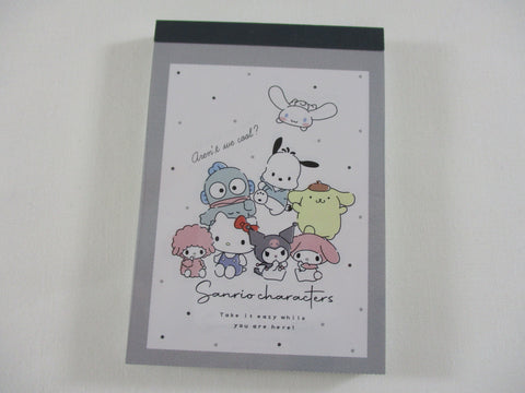 Cute Kawaii Sanrio Characters aren't we cool Mini Notepad / Memo Pad - M - Stationery Designer Paper Collection Collectible preowned (Copy)