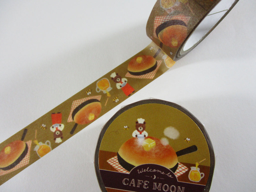 Cute Kawaii Furukawashiko Washi / Masking Deco Tape - Cafe Moon Bakery Sweet Food B Bread - for Scrapbooking Journal Planner Craft Diary Decor Schedule