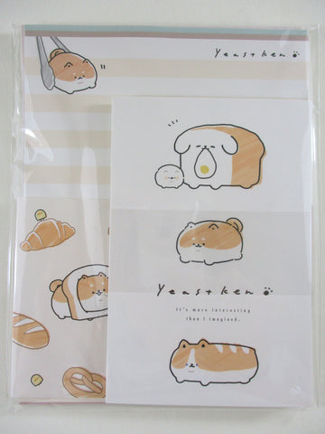 Cute Kawaii Kamio Bakery Bread Yeastken Letter Set Pack - Stationery Writing Paper Envelope Penpal Stationary Journal Gift