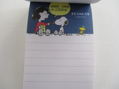 Cute Kawaii Peanuts Snoopy Mini Notepad / Memo Pad - Classic C Cookies - Stationery Designer Paper Collection