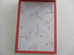 Cute Kawaii Peanuts Snoopy Mini Notepad / Memo Pad - Classic C Cookies - Stationery Designer Paper Collection