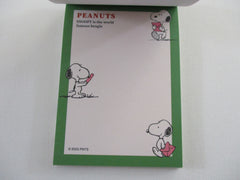 Cute Kawaii Peanuts Snoopy Mini Notepad / Memo Pad - Classic D Type writing - Stationery Designer Paper Collection