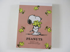 Cute Kawaii Peanuts Snoopy Mini Notepad / Memo Pad - Classic A - Stationery Designer Paper Collection