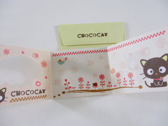 Cute Kawaii HTF Collectible Sanrio Chococat Cat Mini Gift Message Card 2008 - Small Writing Note Envelope Set Stationery