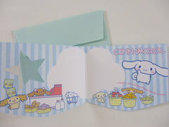 Cute Kawaii HTF Collectible Sanrio Cinnamoroll Mini Gift Message Card 2005 - Small Writing Note Envelope Set Stationery