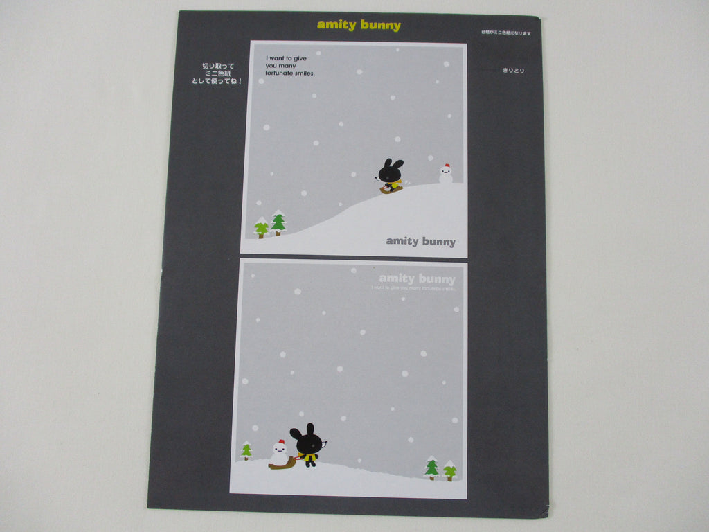 Rare ❤︎ Vintage *ੈ✩‧₊˚ Collectible ✿  Gift - Cute Kawaii DIY Paper Cut-outs Note Cards / Tags / Bookmarks - Amity Bunny Rabbit